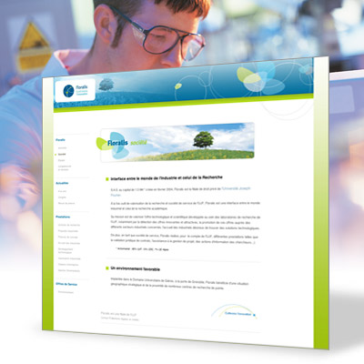 site Internet, Floralis, bienvenue sur mars agence communication grenoble, lyon, valence, chambery, annecy