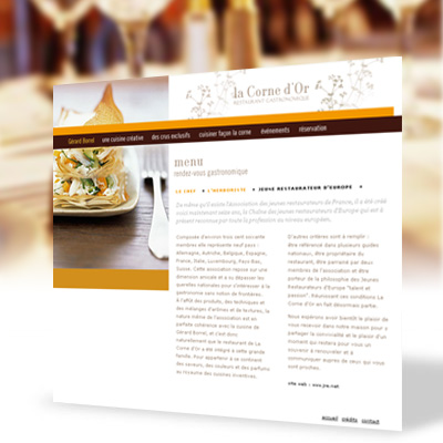 site Internet, La Corne d'Or, bienvenue sur mars agence communication grenoble, lyon, valence, chambery, annecy