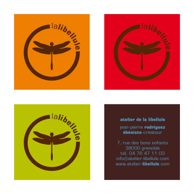 Identit visuelle, Atelier de la Libellule, bienvenue sur mars agence communication grenoble, lyon, valence, chambery, annecy