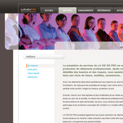 site Internet, La vie en Pro, bienvenue sur mars agence communication grenoble, lyon, valence, chambery, annecy