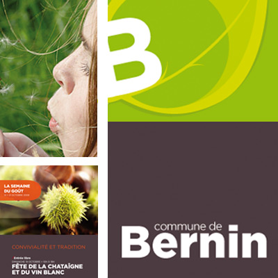 charte graphique, Mairie de Bernin, bienvenue sur mars agence communication grenoble, lyon, valence, chambery, annecy