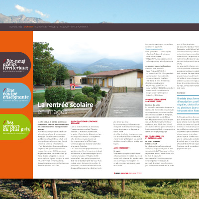 journal municipal, Mairie de Bernin, bienvenue sur mars agence communication grenoble, lyon, valence, chambery, annecy