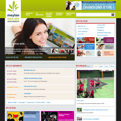 site Internet, Mairie de Meylan, bienvenue sur mars agence communication grenoble, lyon, valence, chambery, annecy