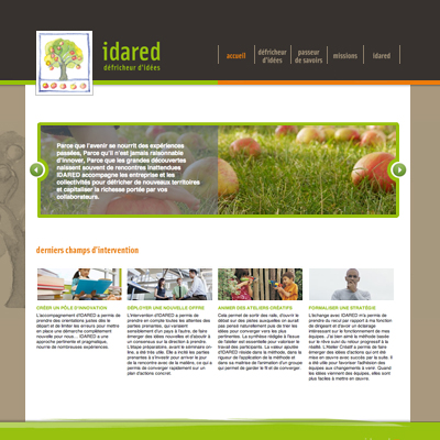 site web, Idared, bienvenue sur mars agence communication grenoble, lyon, valence, chambery, annecy