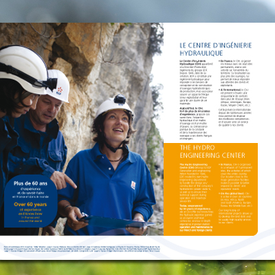 plaquette institutionnelle, EDF - CIH, bienvenue sur mars agence communication grenoble, lyon, valence, chambery, annecy
